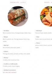 Menu Au Goût du jour - Les sandwiches, les wraps ...