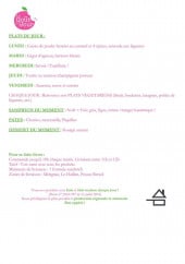 Menu Au Goût du jour - Les menus de la semaine 
