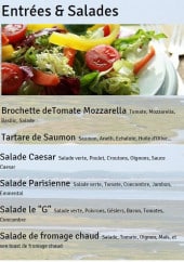 Menu Le G - Les entrées, ...