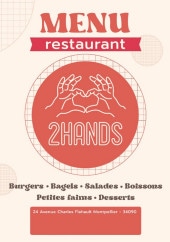Menu 2 Hands - Carte et menu 2 Hands Montpellier