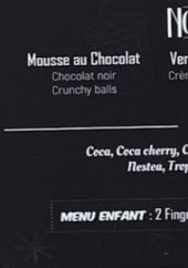 Menu Burger shop - Les desserts et boissons