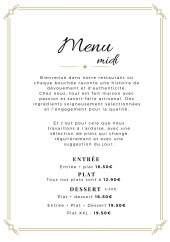 Menu Chez lez Amis - Menu midi