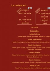 Menu Fournil - Les formules et salades