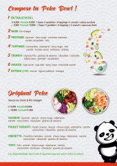 Menu Japatai - Les poke bowls