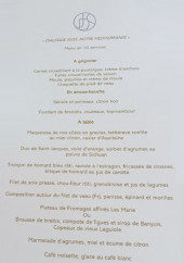 Menu Le jardin des Sens - A grignoter, amuse bouche et à table,...