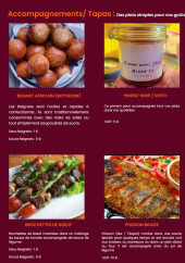 Menu Miabé'Za - Les accompagnements et tapas