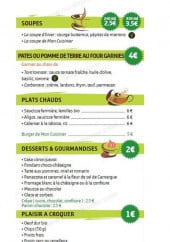Menu Mon Cuisinier - Les soupes, pâtes, plats chauds...