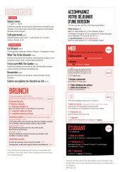 Menu Ninkasi Montpellier - Les desserts, brunch et menu enfant, ...