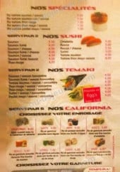 Menu Sushi Best - Les spécialités, les sushis, les temakis...