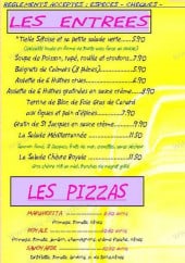 Menu Le Bistrot de l'Horloge - Les entrées, pizzas et moules 