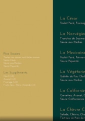 Menu Le F - Les salades
