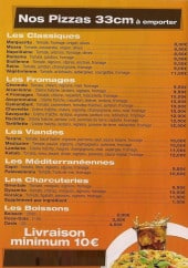 Menu Pizza Gino - Les pizzas à emporter