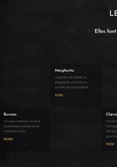 Menu Pizza Margot - Les pizzas préférées