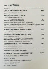 Menu Portugril - Les viandes et menu enfant