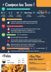 Menu All Tacos - Tacos personnalisé et les frites