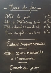 Menu Le commerce - Un exemple de menu du jour