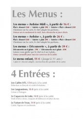 Menu L'Ardoise Du Marché - Les formules  et les menus à la carte