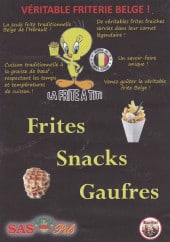 Menu La Frite à Titi - Carte et menu La Frite à Titi  Le Cap d'Agde