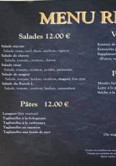 Menu Ranch L - Salades, pâtes, viandes,...