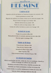 Menu Maison Hermine - Les entrées, viandes au mi brasa et desserts de Faustine