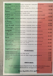 Menu Papa Pizza - Les pizzas (suite), boissons fraîches, ...