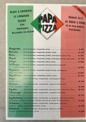 Menu Papa Pizza - Les pizzas