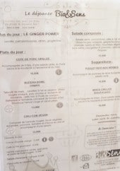 Menu Bio et Sens - Le déjeuner