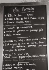 Menu Brasserie St Jean - Exemple de menu