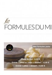 Menu Poz'Pasta - Formules du Midi