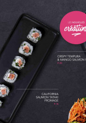 Menu Lady Sushi - Les nouvelles créations