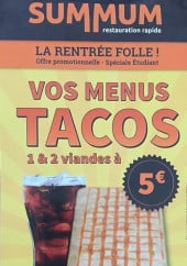 Menu Summum - Le menu étudiant 