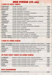 Menu Pizza Chris - Pizzas