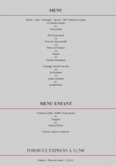 Menu Le Midi-Teyranais - Formule express et menu enfant