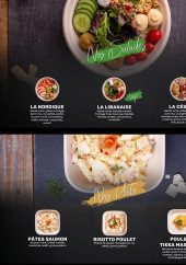 Menu Le Club Café - Les salades et plats