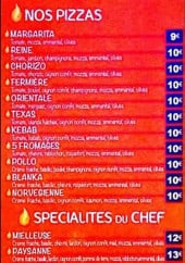 Menu Nini's Pizza - Les pizzas et spécialité du chef