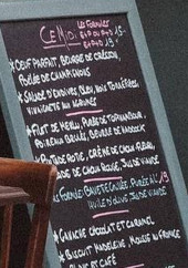 Menu Chez P’tit Louis - Exemple de menu