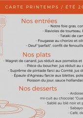 Menu Le Bistro Volney - Entrées, plats et desserts