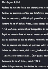 Menu Le Royal - Les plats du jour