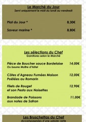 Menu Le Victoria - Marché du jour, bruschettas et suggestion du chef