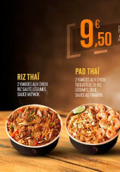 Menu Mowok - Les plats