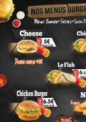 Menu City Kebab - Les menus burgers et tacos