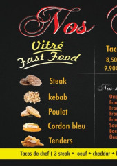 Menu Vitré FastFood - Les tacos