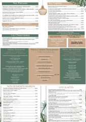 Menu Chez Camille - Les poissons, viandes et menus, ...