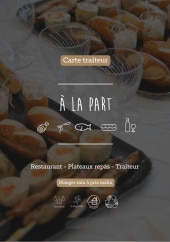 Menu À La Part - Carte et menu À La Part Vern sur Seiche