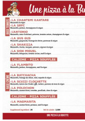 Menu La Buvette du pont - Un pizza à la buvette