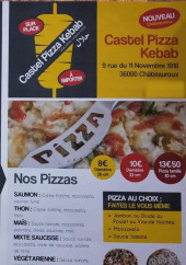 Menu Castel Pizza - Les pizzas