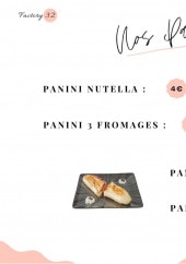 Menu Factory 32 - Les paninis