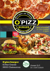 Menu O’Pizz Burger - Carte et menu O’Pizz Burger
Chateauroux