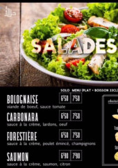 Menu Restaurant O'166 - Les salades