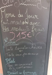 Menu Chez Cassy - Un exemple de menu du jour